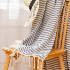 Turkish Cotton Striped Spa Bath Towel