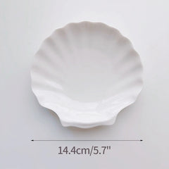 Shell Shape Ceramic Tray