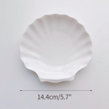 Shell Shape Ceramic Tray