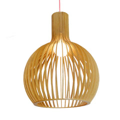 Wooden Birdcage Pendant Light
