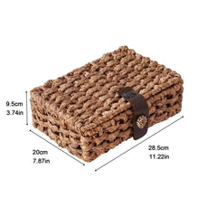 Wicker Basket Leather Strap