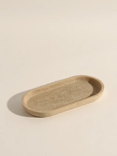 Travertine Bathroom Tray Set