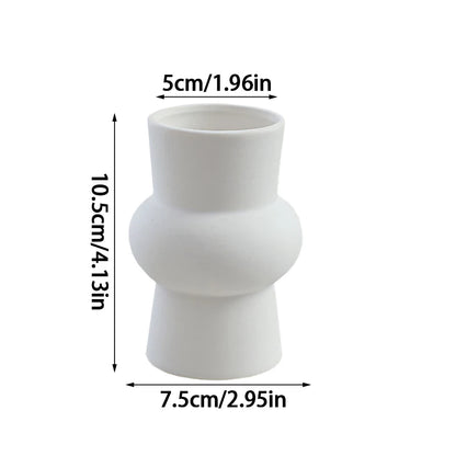 Nordic White Mini Ceramic Vase