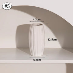 Nordic White Ceramic Flower Vase