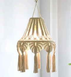 Macrame Tassel Lamp Shade