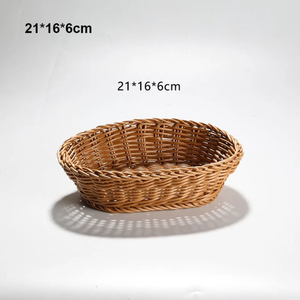 Handwoven Rattan Serving Baskets
