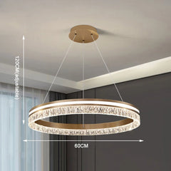 Gold Ring Ceiling Chandelier