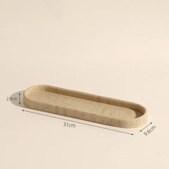 Travertine Bathroom Tray Set