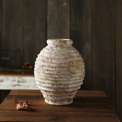 Retro Clay Pottery Vase 21.5cm