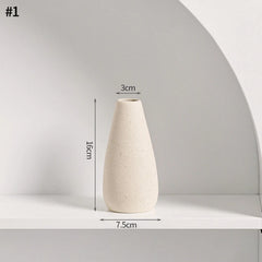 Nordic White Ceramic Flower Vase