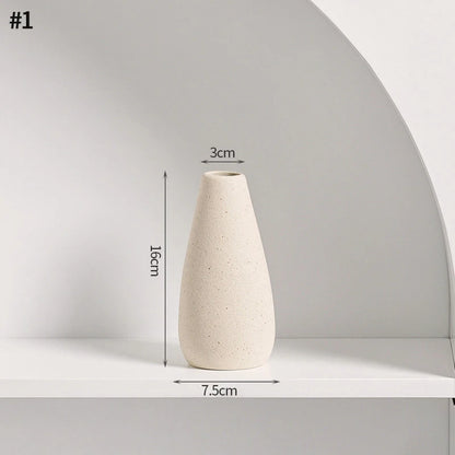 Nordic White Ceramic Flower Vase