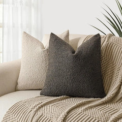 Boucle Throw Pillow Cover 18x18