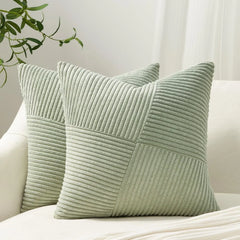 Striped Corduroy Cushion Cover