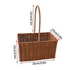 Handwoven Rattan Storage Basket