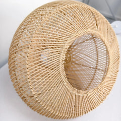Beige Rattan Art Pendant