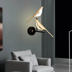 Magpie Bird Wall Sconce
