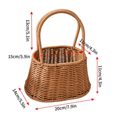 Handwoven Rattan Storage Basket