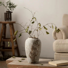 Rustic Ceramic Floor Vase