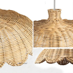 Natural Rattan Weave Pendant