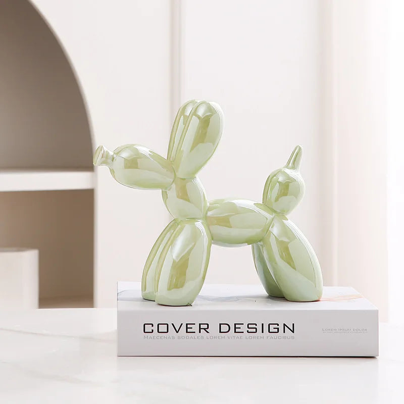 Balloon Dog Ceramic Sculpture