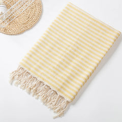 Turkish Cotton Striped Spa Bath Towel