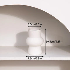 Nordic White Ceramic Flower Vase