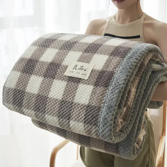 Chunky Chenille Knit Throw Blanket