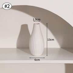 Nordic White Ceramic Flower Vase
