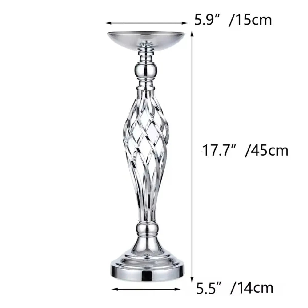 Twisted Gold Candle Holder