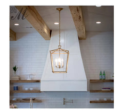 Retro Gold Pendant Chandelier