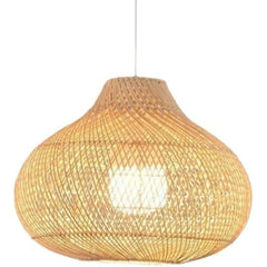 Beige Rattan Art Pendant