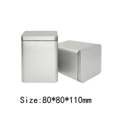 Square Metal Tea Tins