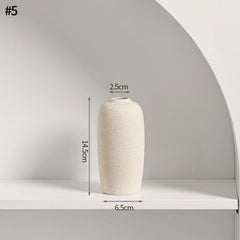 Nordic White Ceramic Flower Vase