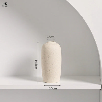 Nordic White Ceramic Flower Vase