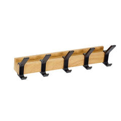 5-Hook Wall Coat Rack