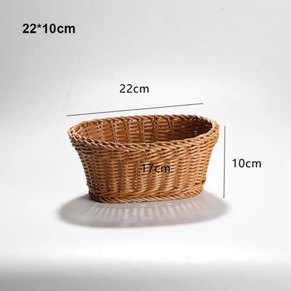 Handwoven Rattan Serving Baskets
