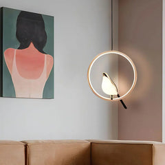 Magpie Bird Pendant Light