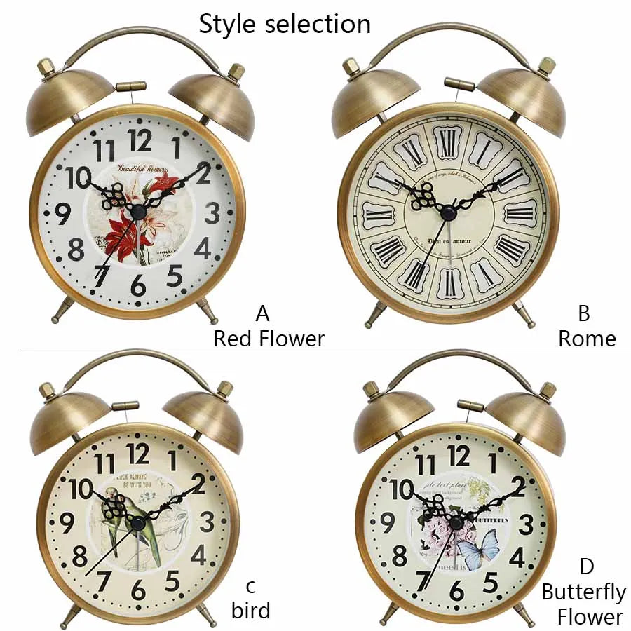 Vintage Metal Alarm Clock