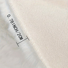 Round Plush Floor Rug
