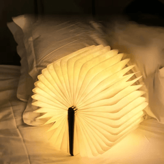 Foldable Wooden Book Lamp
