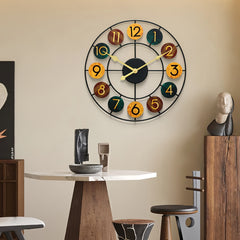 Retro Iron Wall Clock
