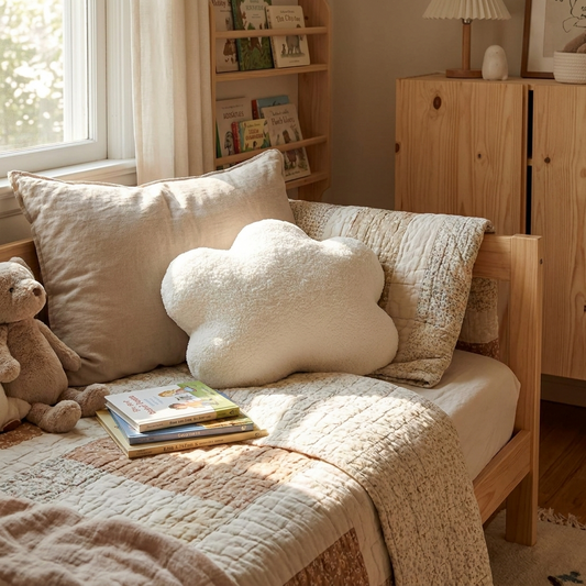 Soft Cloud Plush Throw Pillow lifestyle
