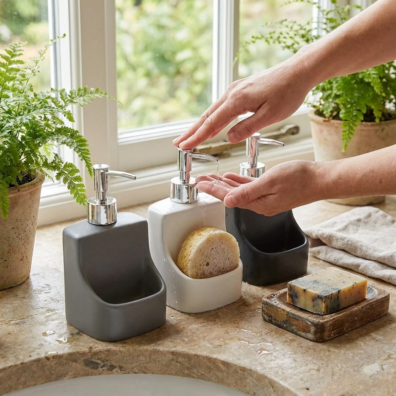 Ceramic Bathroom Accessory Set
