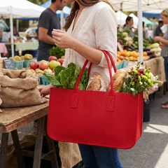 Extra Large Foldable Felt Storage Basket lifestyle photo