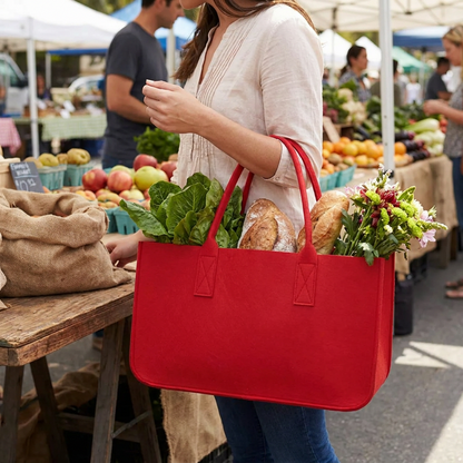 Extra Large Foldable Felt Storage Basket lifestyle photo