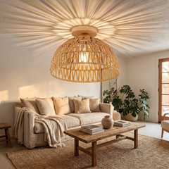 Wicker Pendant Lampshade lifestyle photo