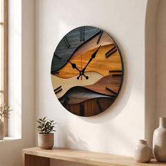 Nordic Round Wall Clock - 10 inch (25cm)