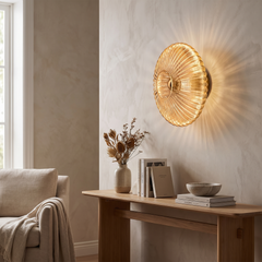 Nordic Glass Wall Sconce - Amber
