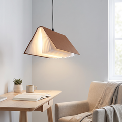 Book Style Pendant Light - Pink