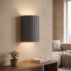 Nordic Resin Wall Sconce - Gray